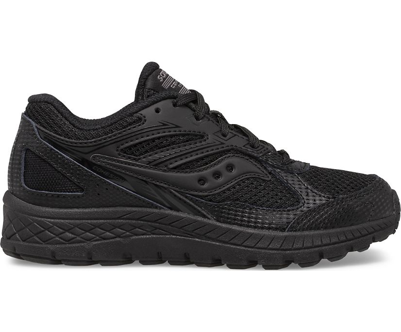 Saucony Cohesion 14 Lace Kids\' Sneakers Black | Canada 842PJJQ